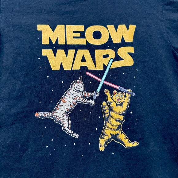 Unisex Meow Wars Toddler T-shirt - Picture 2 of 3